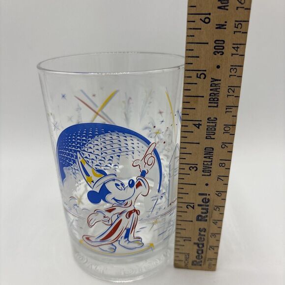 WALT DISNEY WORLD 25th ANNIVERSARY "REMEMBER THE MAGIC" MICKEY MOUSE Glass 1996 - Picture 2 of 9